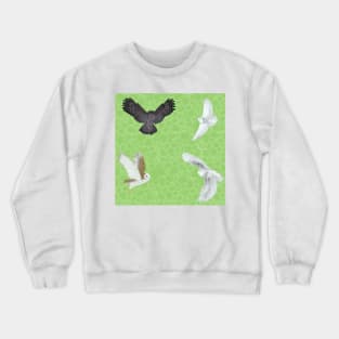 Soaring Owls Mint Crewneck Sweatshirt